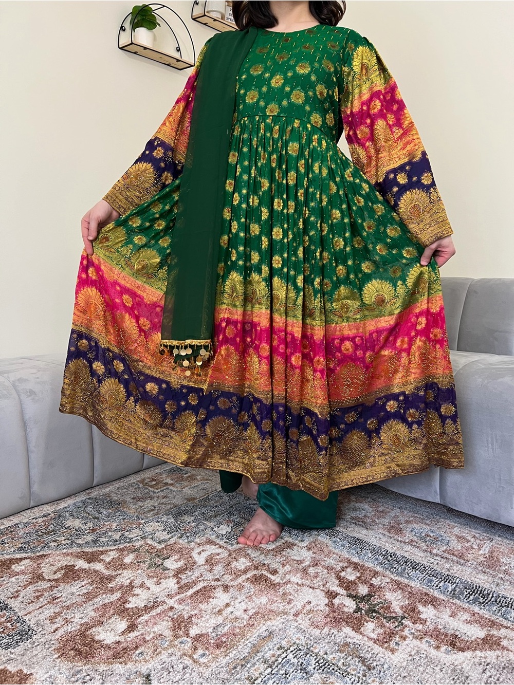 Afghan Vibrant colors dress